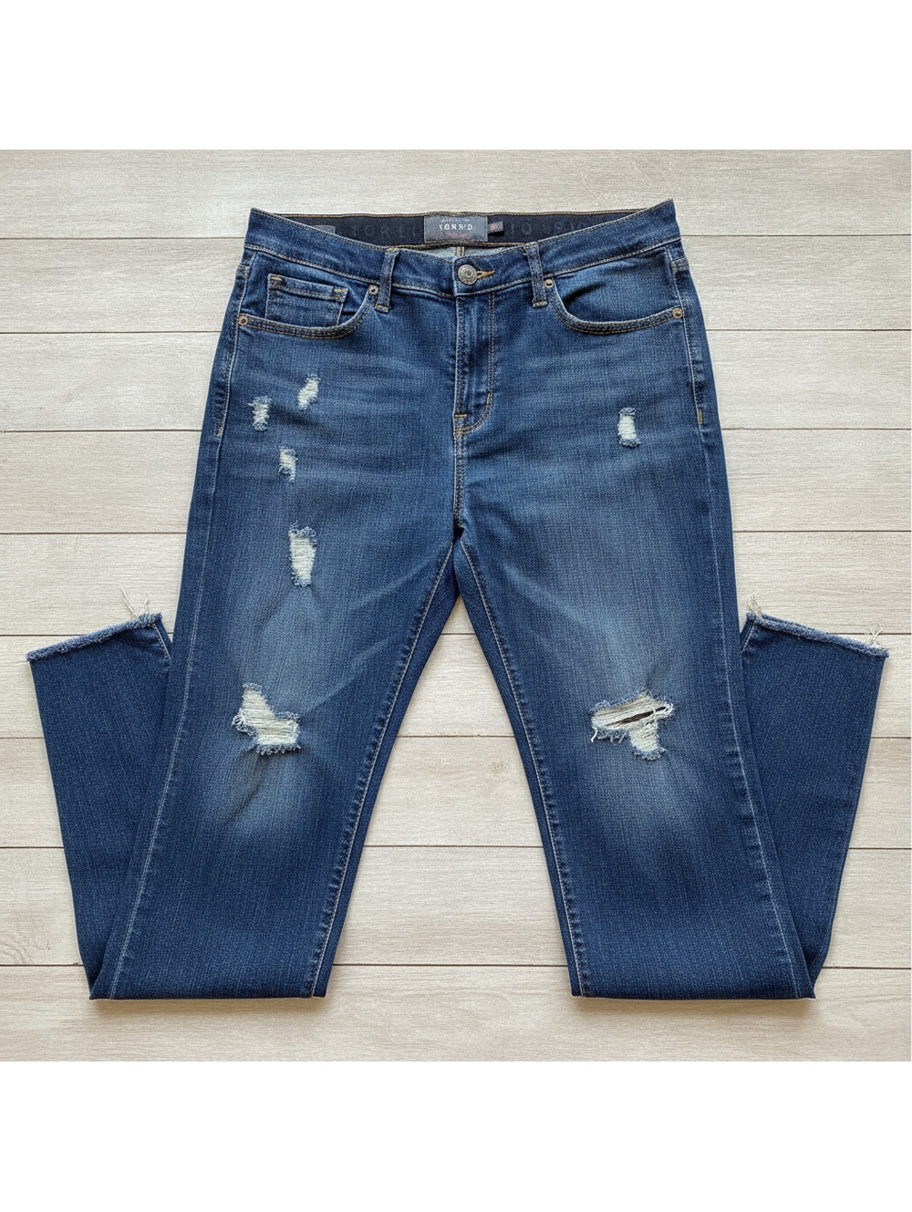 Torrid Premium Distressed Skinny Jeans